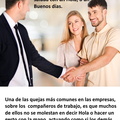 Saluda al llegar