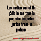 Los medios son el fin