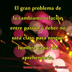 La pasión y el deber