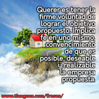 Voluntad para lograr el objetivo