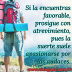 Prosigue con atrevimiento