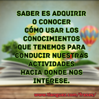 Saber y usar el conocimiento
