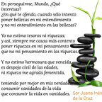 Insinua su aversion a los vicios