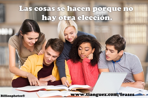 Las cosas se hacen